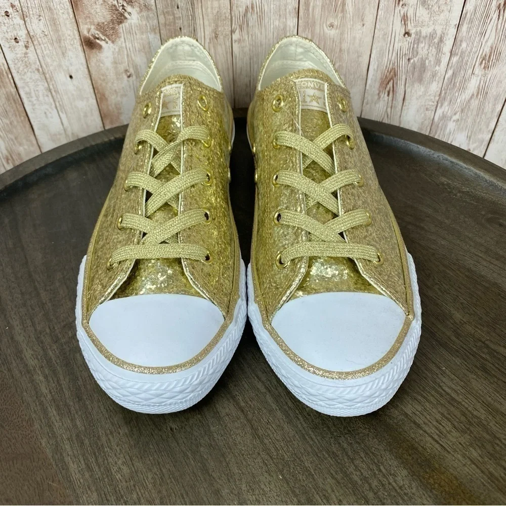 Converse‎ CTAS Ox Light Gold Low Top Sneakers Size 3 Youth